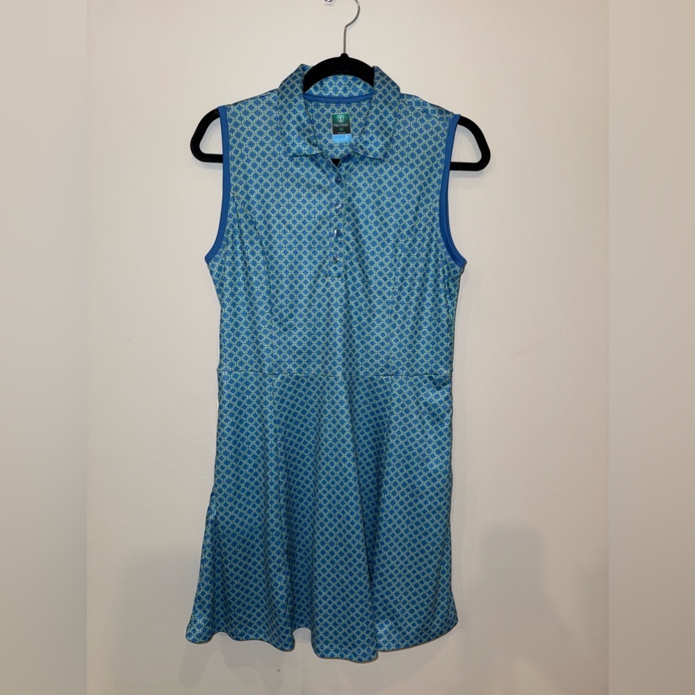 ProTour Golf Dress coolplay Size Medium Bright blue/Kelly green smoke free home